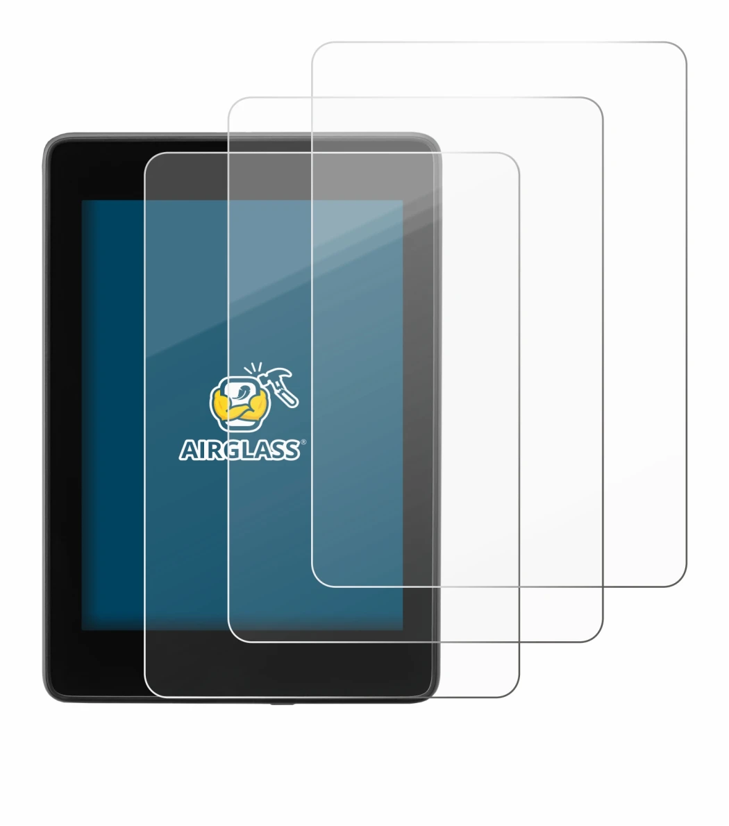 Image of the device Amazon Kindle Paperwhite 2018 (10th Gen.) with a wide variety of screen protectors.