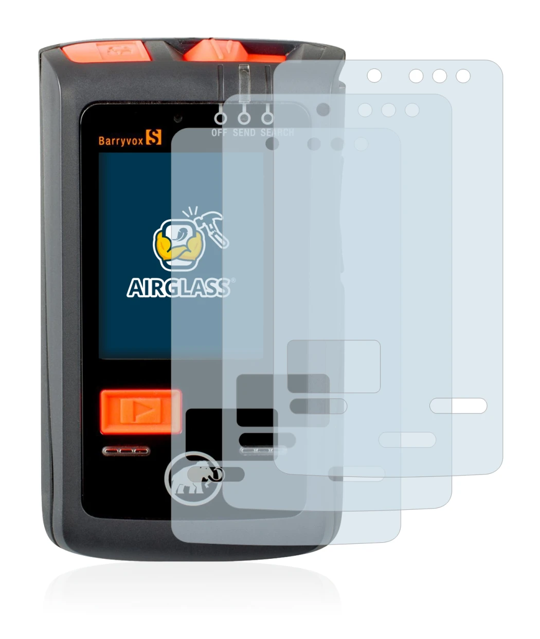 Image of the device Mammut Barryvox S with a wide variety of screen protectors.
