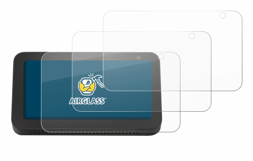 Image of the device Amazon Echo Show 5 (2nd Gen.) with a wide variety of screen protectors.
