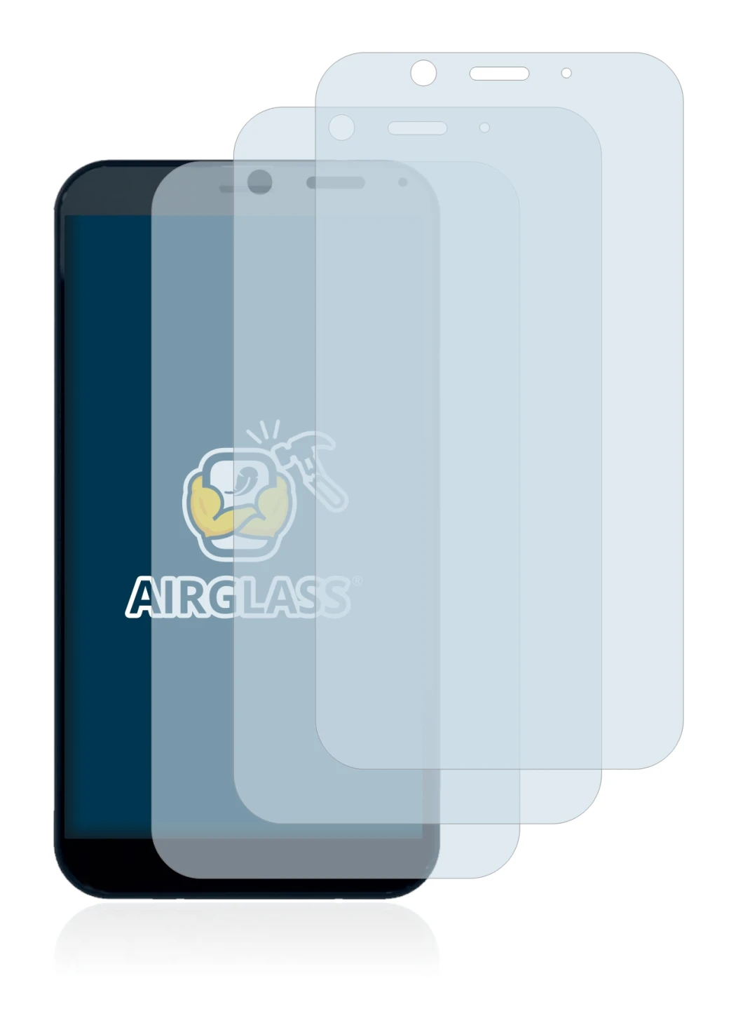 Image of the device Shiftphones Shift6m with a wide variety of screen protectors.