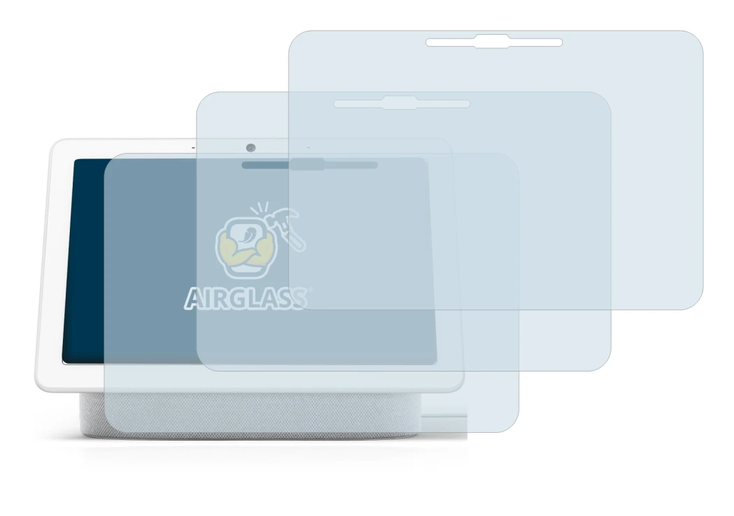 Image of the device Google Nest Hub Max with a wide variety of screen protectors.