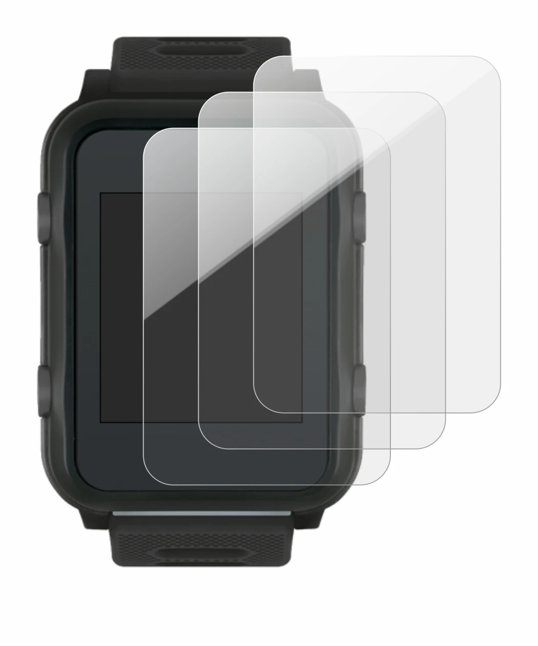 Image of the device Sigma iD.TRI with a wide variety of screen protectors.