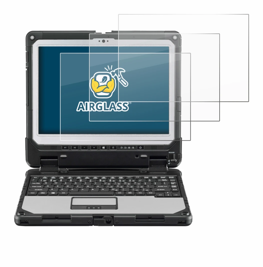 Image of the device Panasonic Toughbook CF-33 with a wide variety of screen protectors.