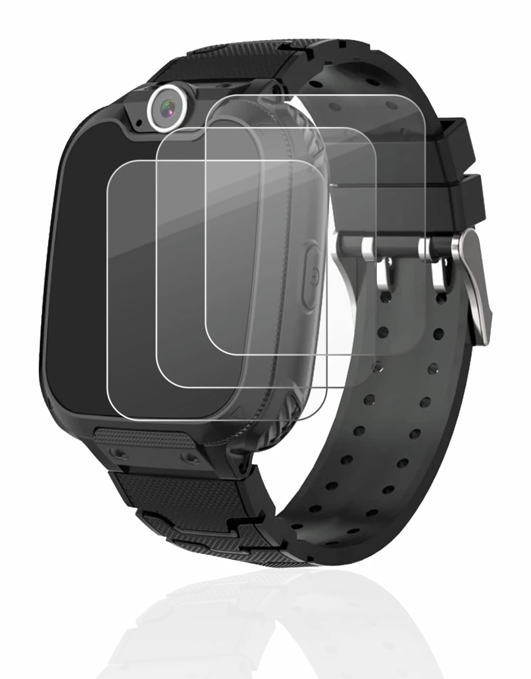 Image of the device Pthtechus G-612 with a wide variety of screen protectors.