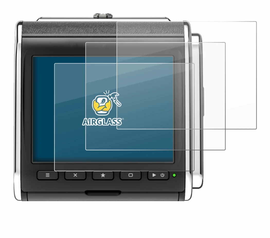 Image of the device Hasselblad CFV II-2 50C 907X with a wide variety of screen protectors.