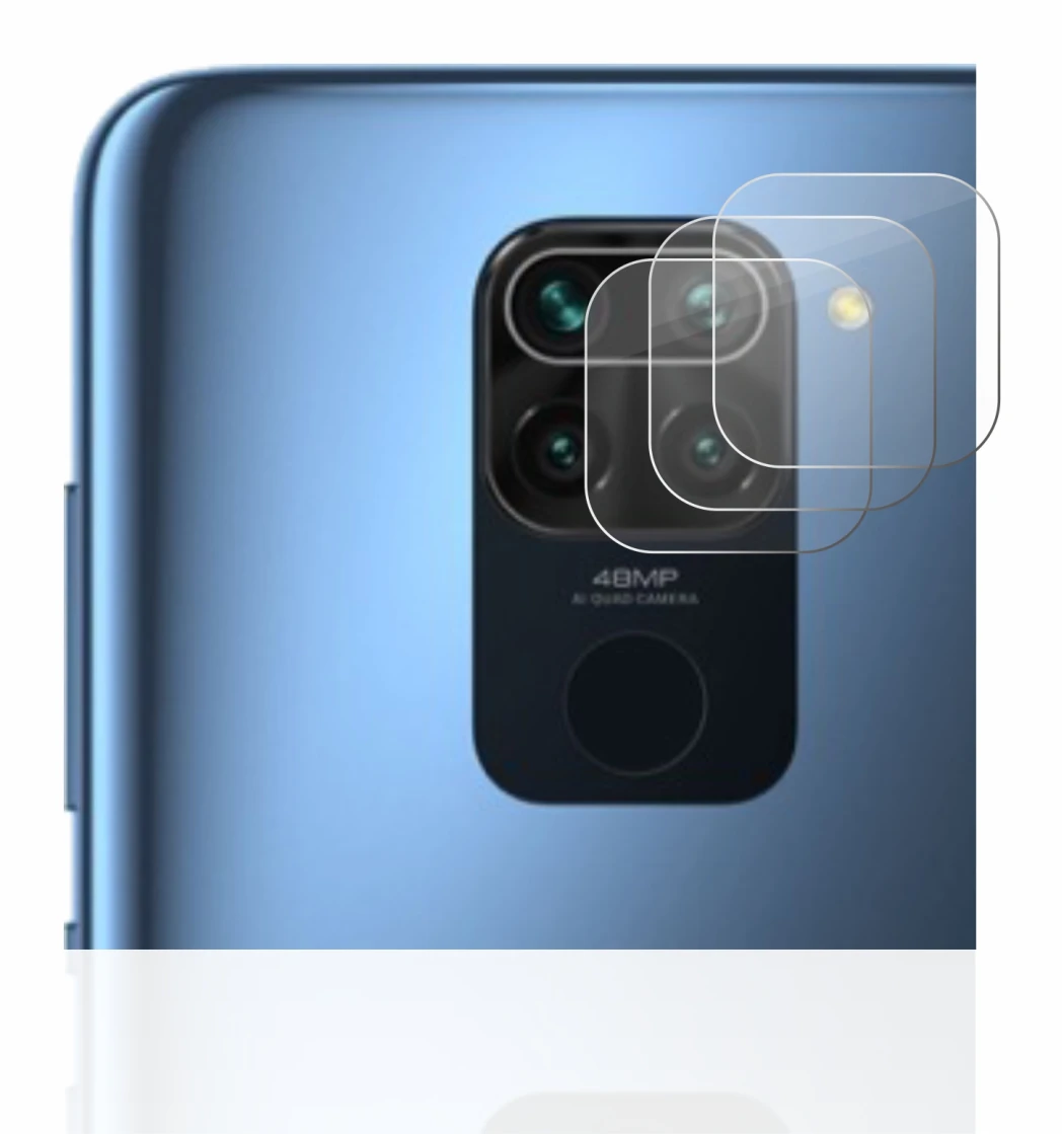 Image of the device Xiaomi Redmi Note 9 (ONLY Camera Lens) with a wide variety of screen protectors.