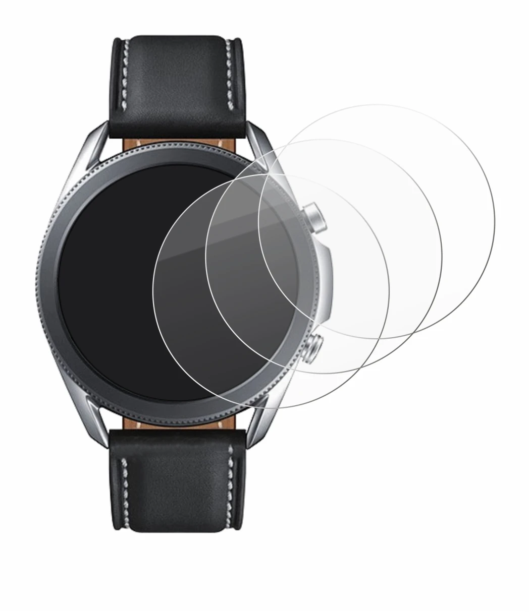 Image of the device Samsung Galaxy Watch 3 (45mm) with a wide variety of screen protectors.