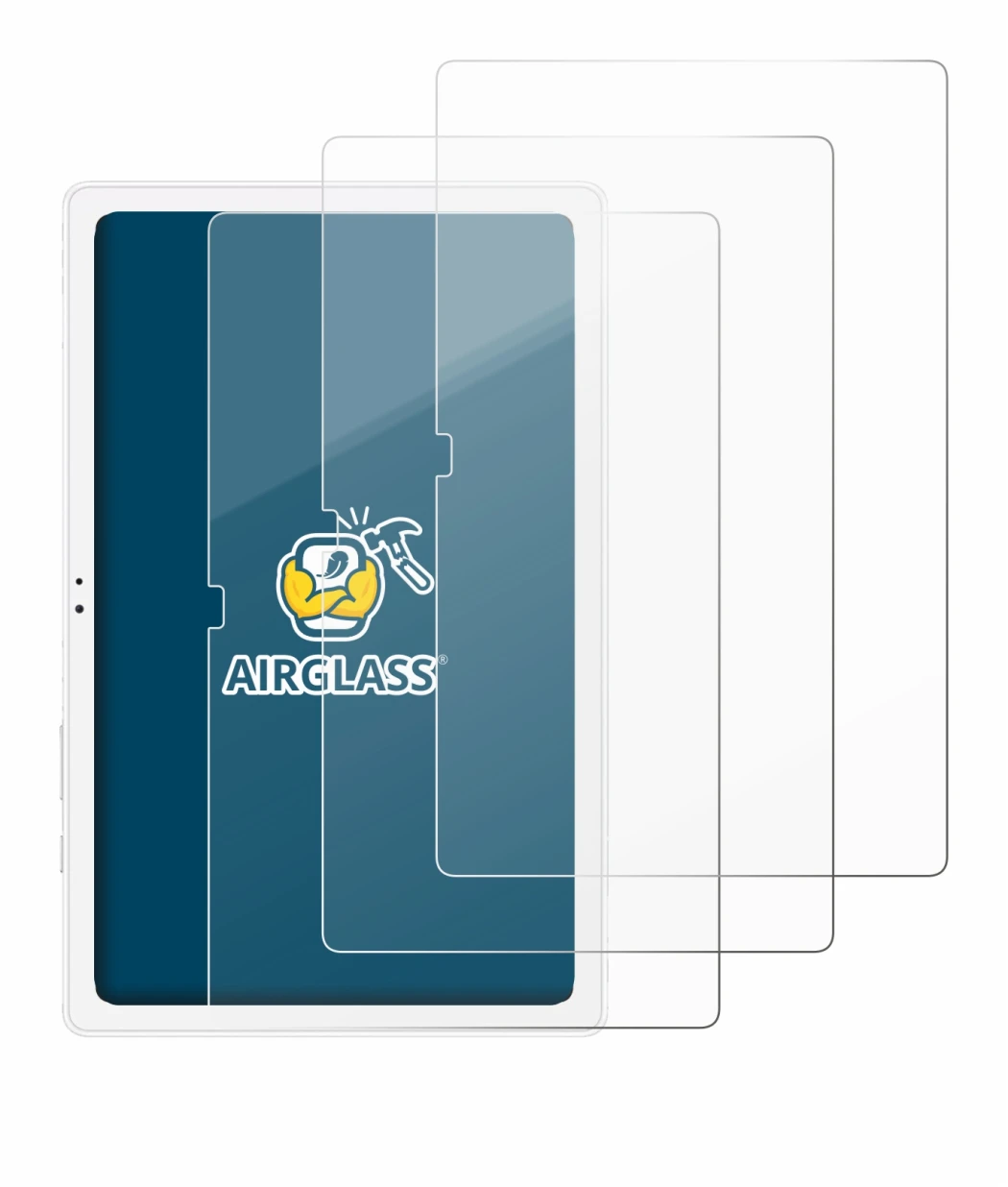 Image of the device Samsung Galaxy Tab A7 10.4 WiFi 2020 with a wide variety of screen protectors.