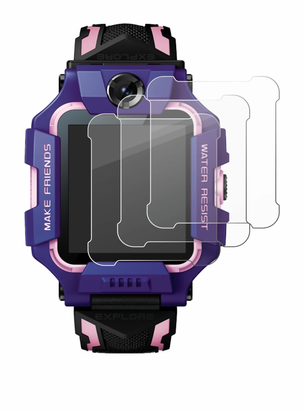 Image of the device Imoo Watch Phone Z6 with a wide variety of screen protectors.