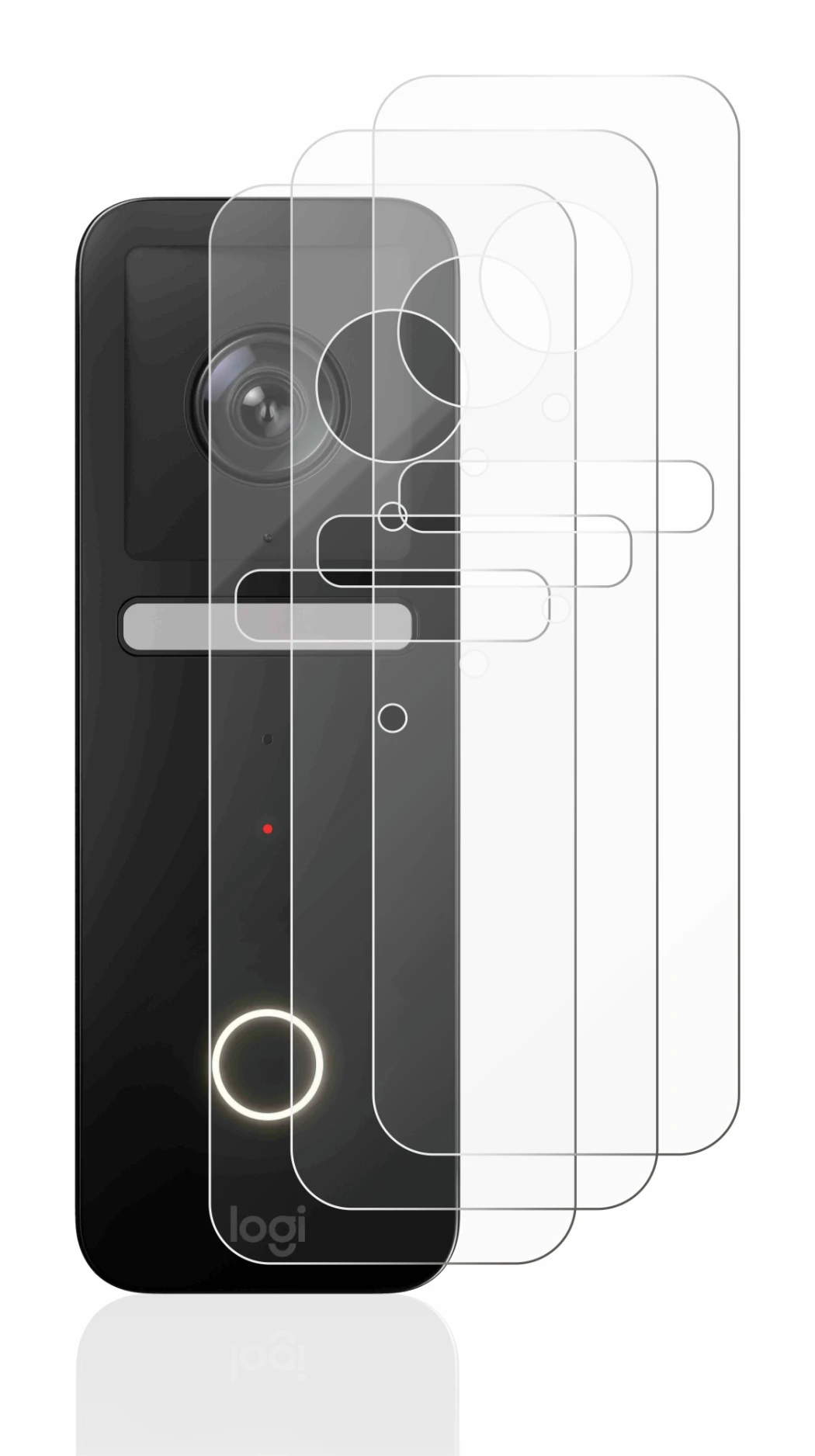 Image of the device Logitech Circle View Doorbell with a wide variety of screen protectors.