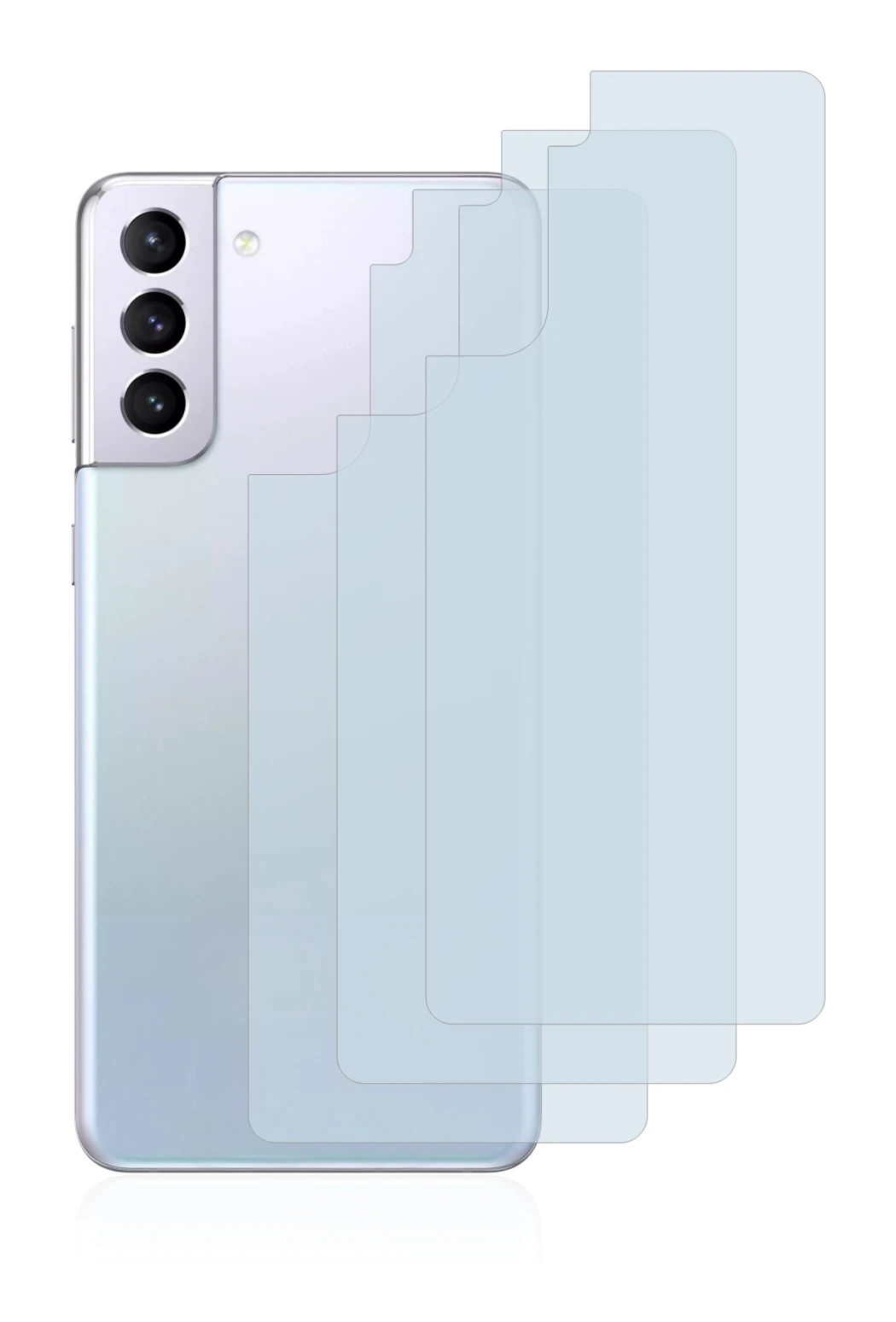 Image of the device Samsung Galaxy S21 Plus 5G (Back) with a wide variety of screen protectors.