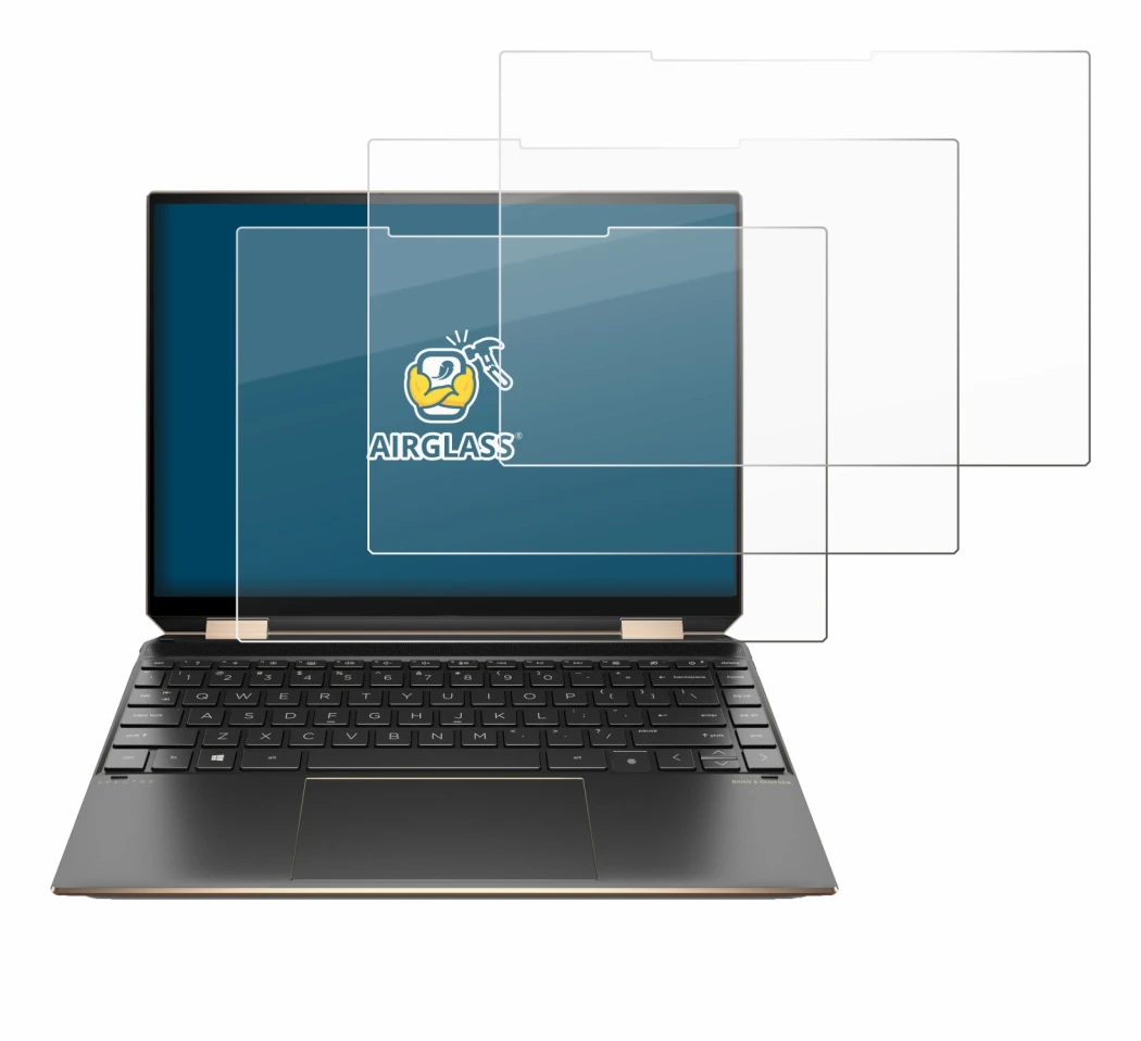 Image of the device HP Spectre x360 (14-eX) 2021 with a wide variety of screen protectors.