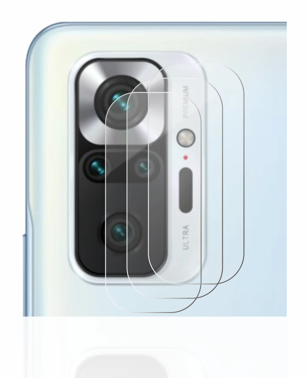 Image of the device Xiaomi Redmi Note 10 Pro (ONLY Camera Lens) with a wide variety of screen protectors.