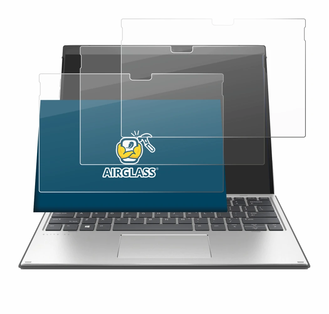 Image of the device HP Elite x2 G8 with a wide variety of screen protectors.