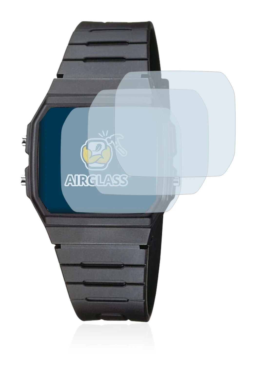 Image of the device Casio Collection Unisex F-91W with a wide variety of screen protectors.