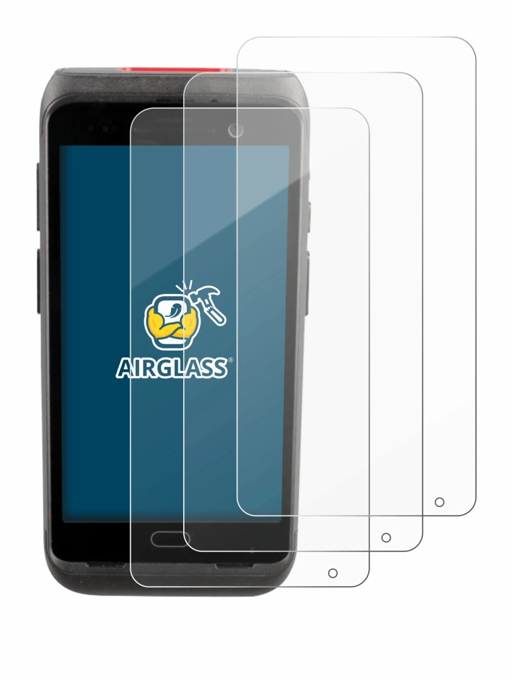 Image of the device Honeywell CT40 XP with a wide variety of screen protectors.