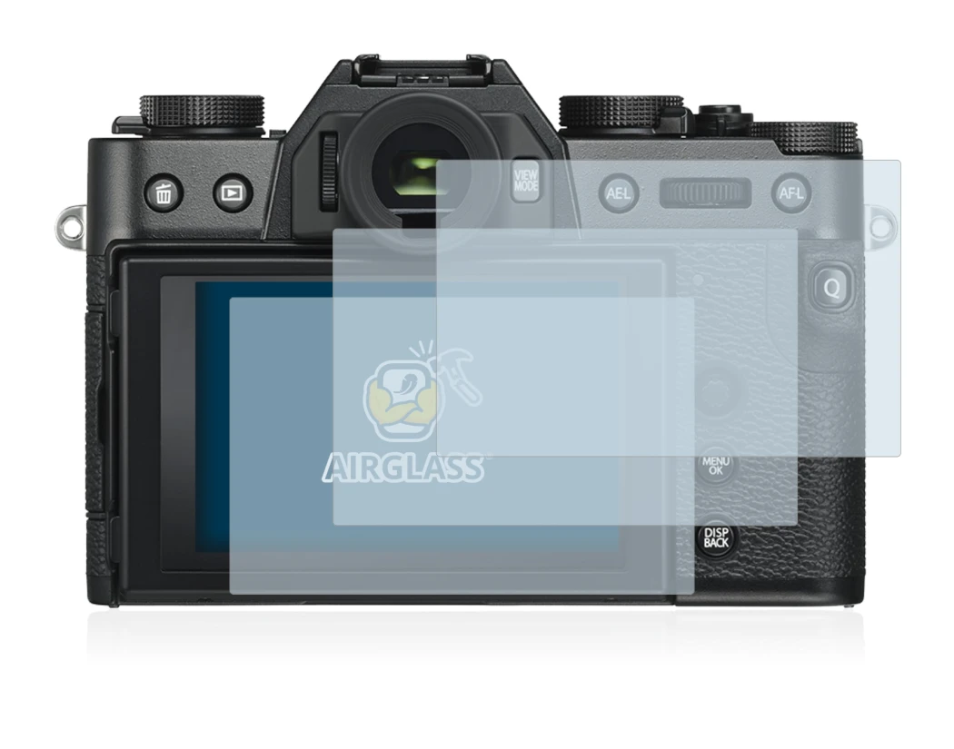 Image of the device Fujifilm X-T30 ll with a wide variety of screen protectors.