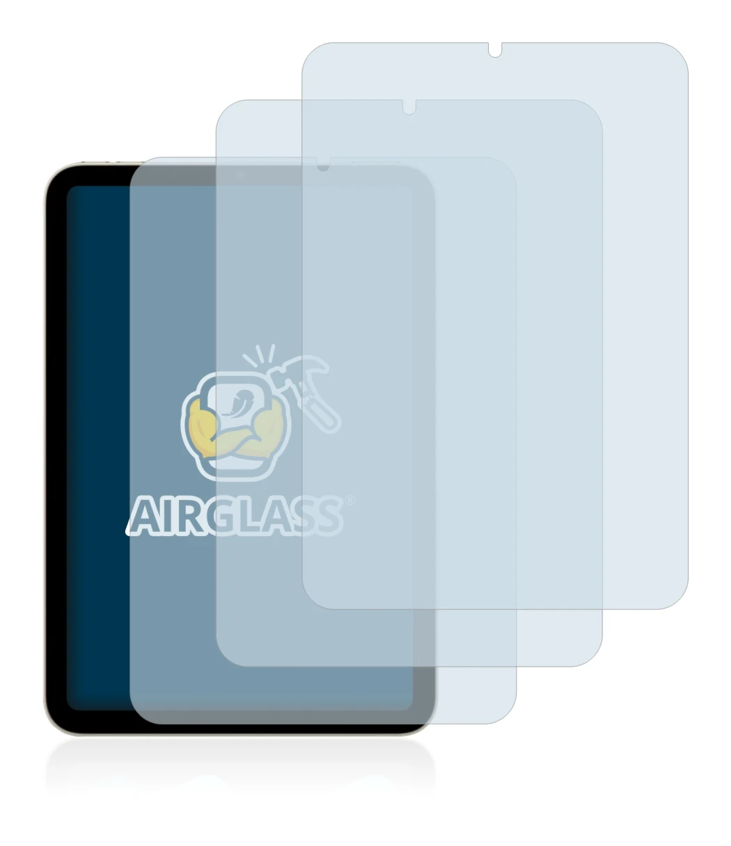 Image of the device Apple iPad Mini 6 2021 with a wide variety of screen protectors.
