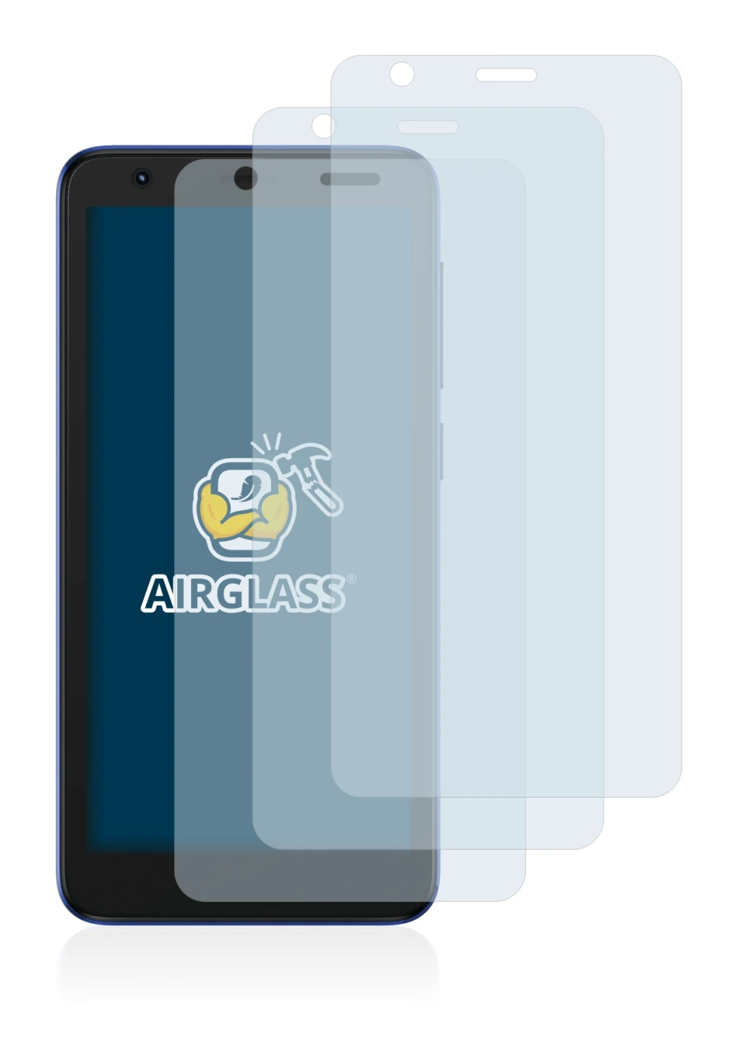 Image of the device ZTE Blade L9 with a wide variety of screen protectors.