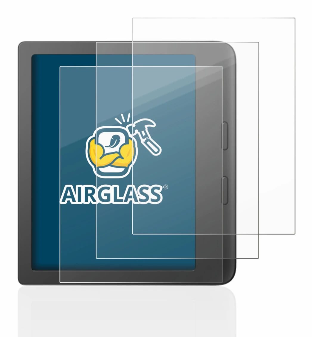 Image of the device Tolino Vision 6 with a wide variety of screen protectors.