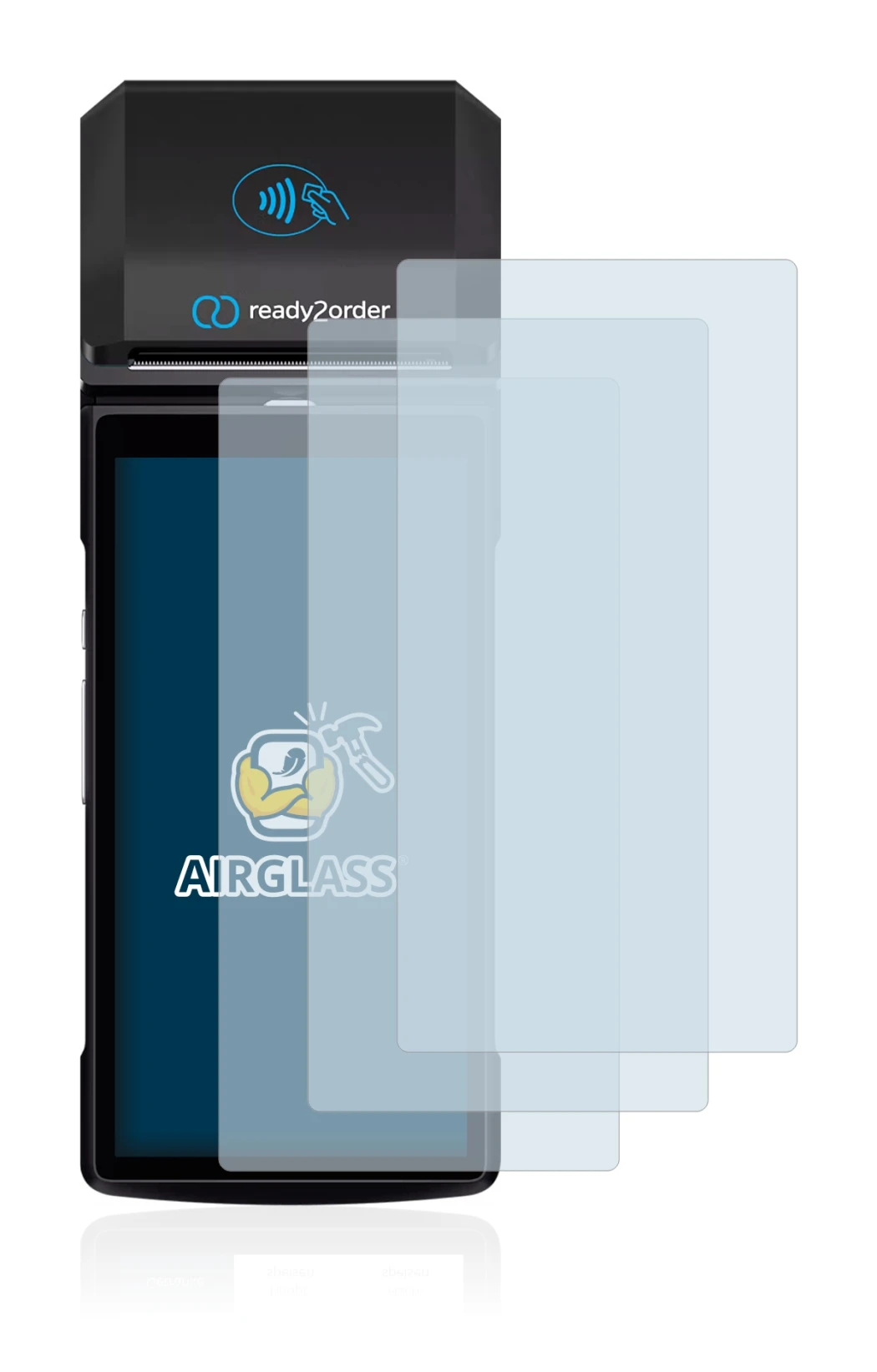 Image of the device Ready2order ReadyGo with a wide variety of screen protectors.