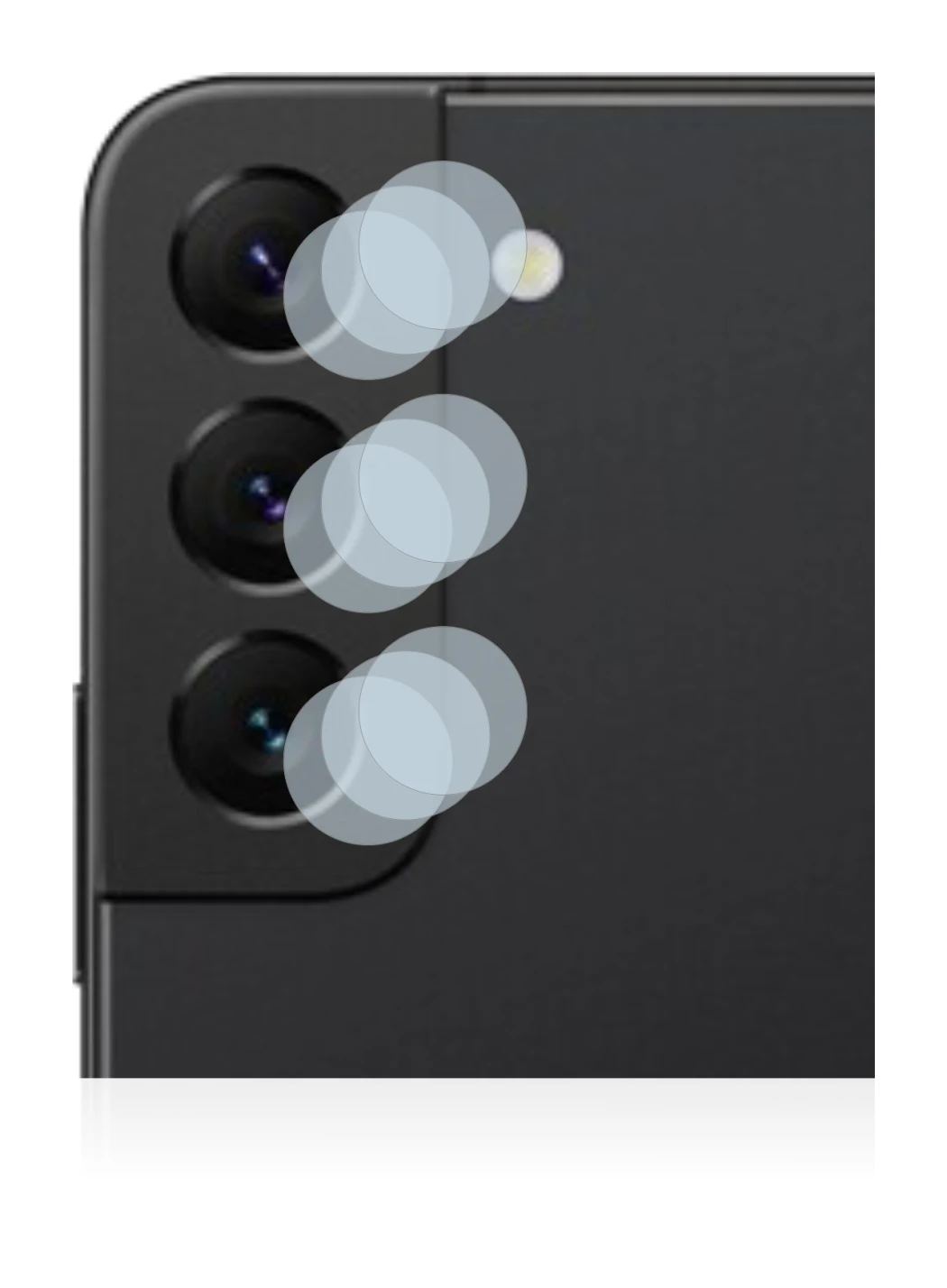 Image of the device Samsung Galaxy S22 5G (ONLY Camera Lens) with a wide variety of screen protectors.