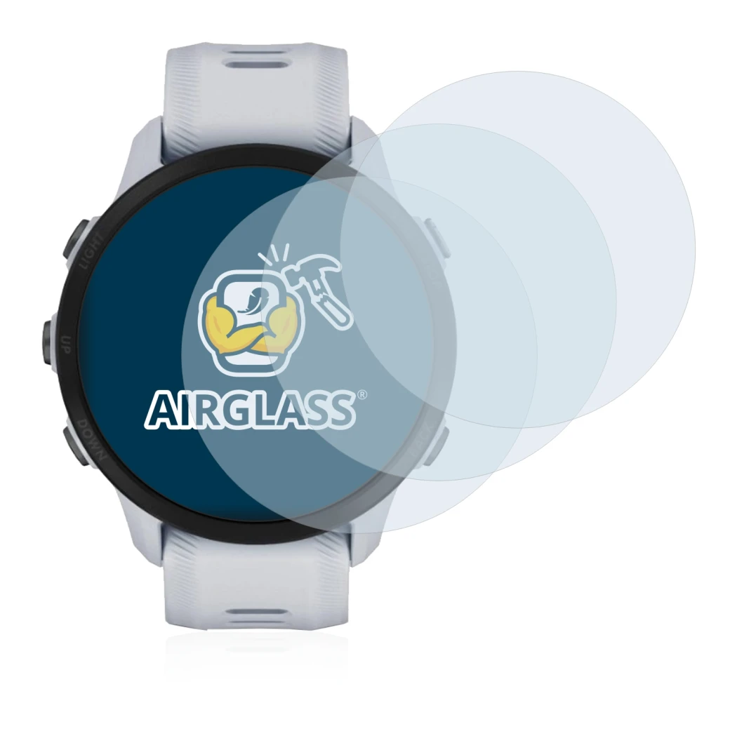 Image of the device Garmin Forerunner 955 with a wide variety of screen protectors.