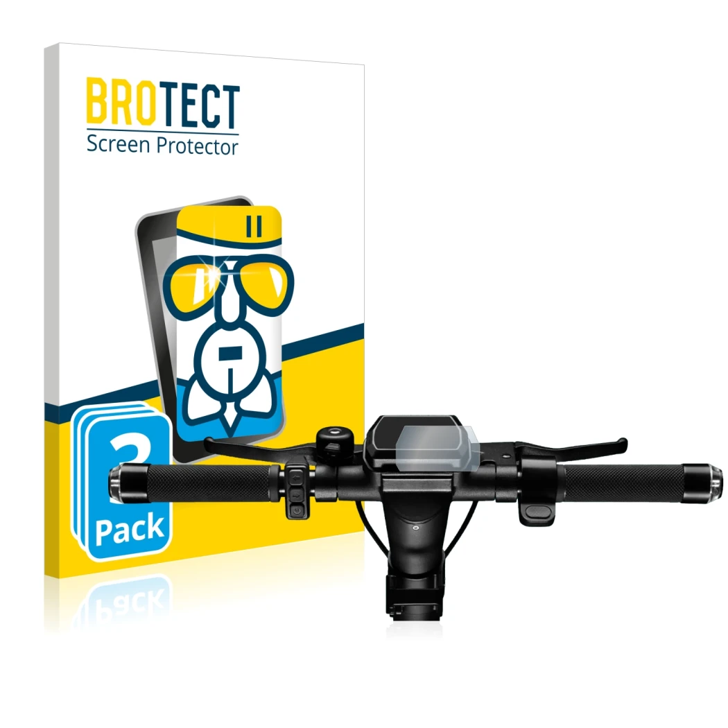 Front side of a product packaging with the brand logo BROTECT. Next to it is the device SoFlow SO4 Pro (2nd Gen.) shown with t