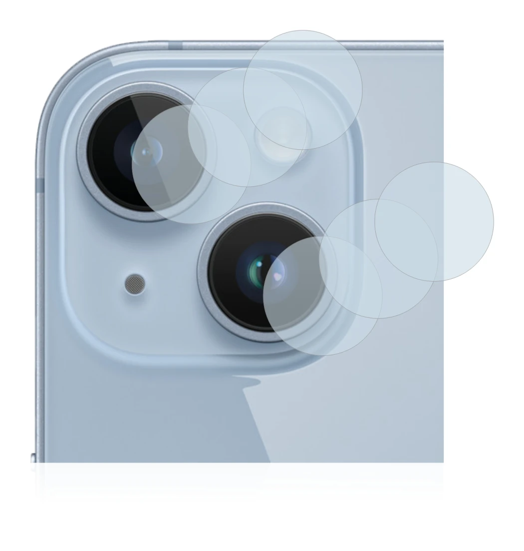Image of the device Apple iPhone 14 (ONLY Camera Lens) with a wide variety of screen protectors.