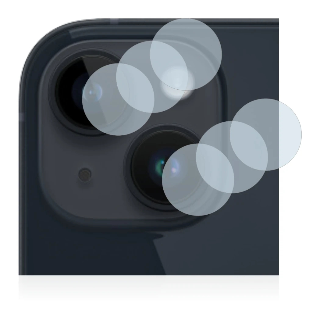 Image of the device Apple iPhone 14 Plus (ONLY Camera Lens) with a wide variety of screen protectors.