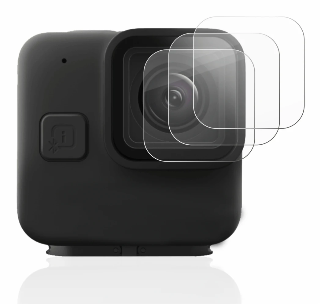Image of the device GoPro Hero 11 mini Lens (housing) with a wide variety of screen protectors.