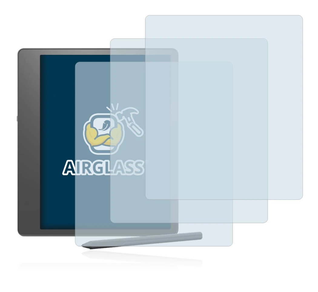 Image of the device Amazon Kindle Scribe with a wide variety of screen protectors.