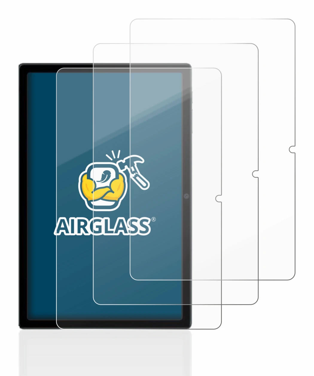 Image of the device Blackview Tab 16 with a wide variety of screen protectors.