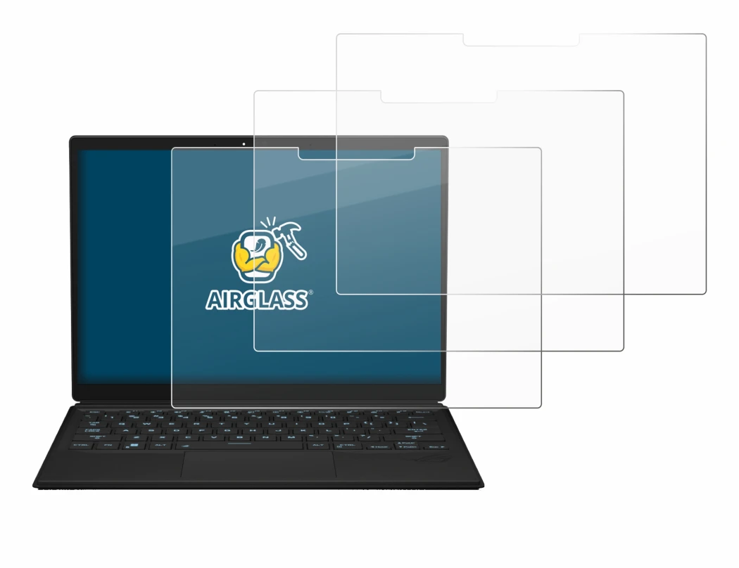 Image of the device ASUS ROG Flow Z13 2023 with a wide variety of screen protectors.