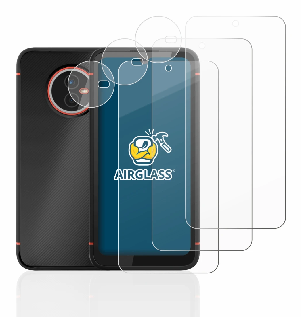 Image of the device Gigaset GX4 (Front+Camera) with a wide variety of screen protectors.