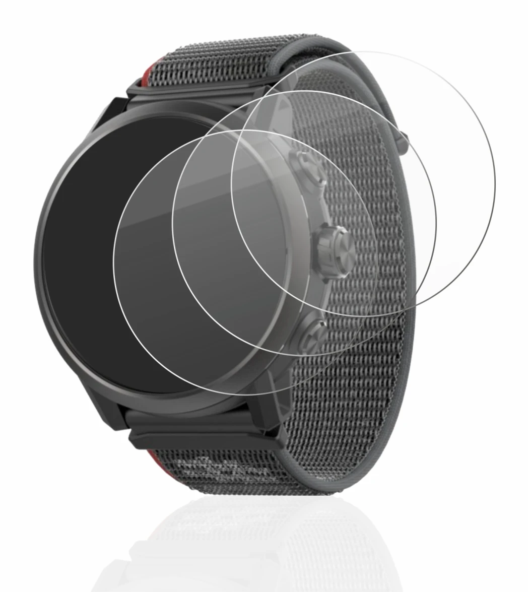 Image of the device Coros Apex 2 with a wide variety of screen protectors.
