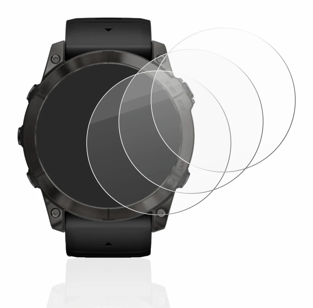 Image of the device Garmin Epix Pro (Gen 2) (51 mm) with a wide variety of screen protectors.