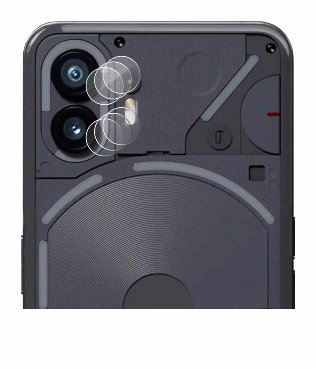 Image of the device Nothing Phone (2) (ONLY Camera Lens) with a wide variety of screen protectors.