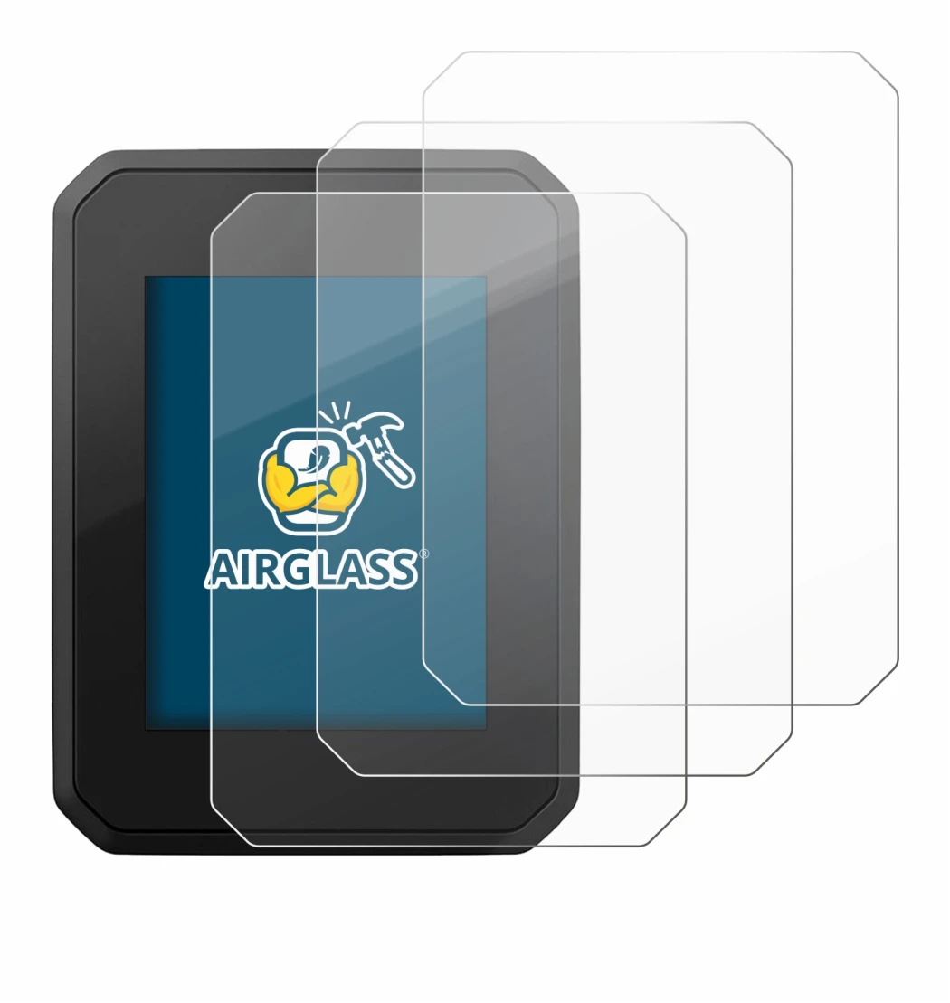 Image of the device FIT Display Compact with a wide variety of screen protectors.