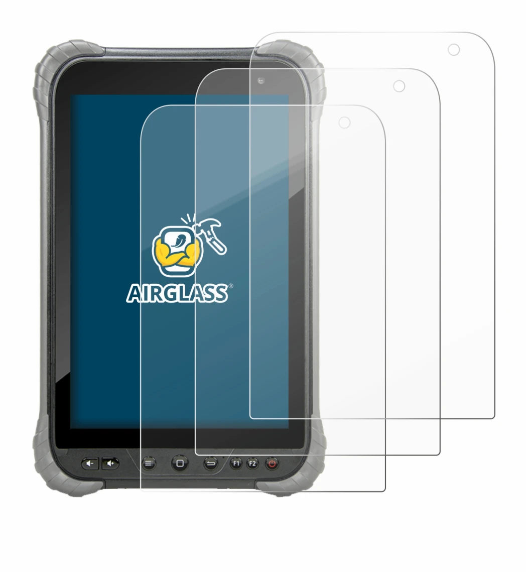 Image of the device Juniper Systems Cedar CT8X2 with a wide variety of screen protectors.