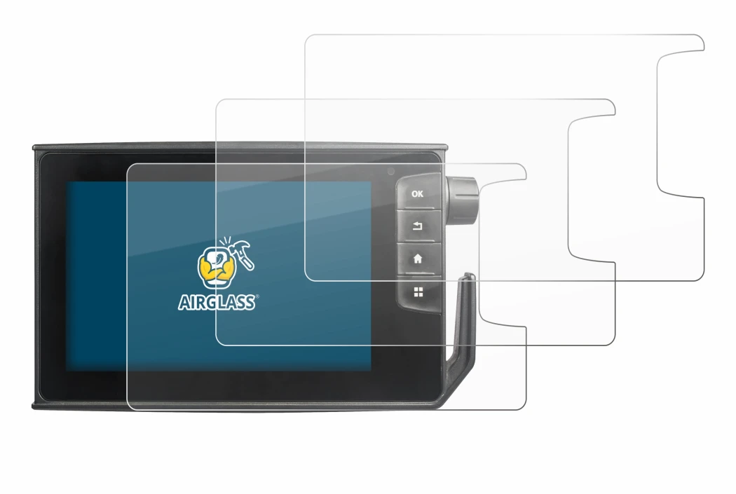 Image of the device Valtra SmartTouch Terminal with a wide variety of screen protectors.