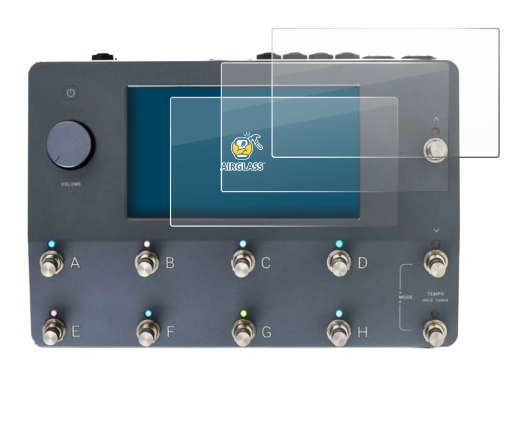 Image of the device Neural DSP Quad Cortex with a wide variety of screen protectors.