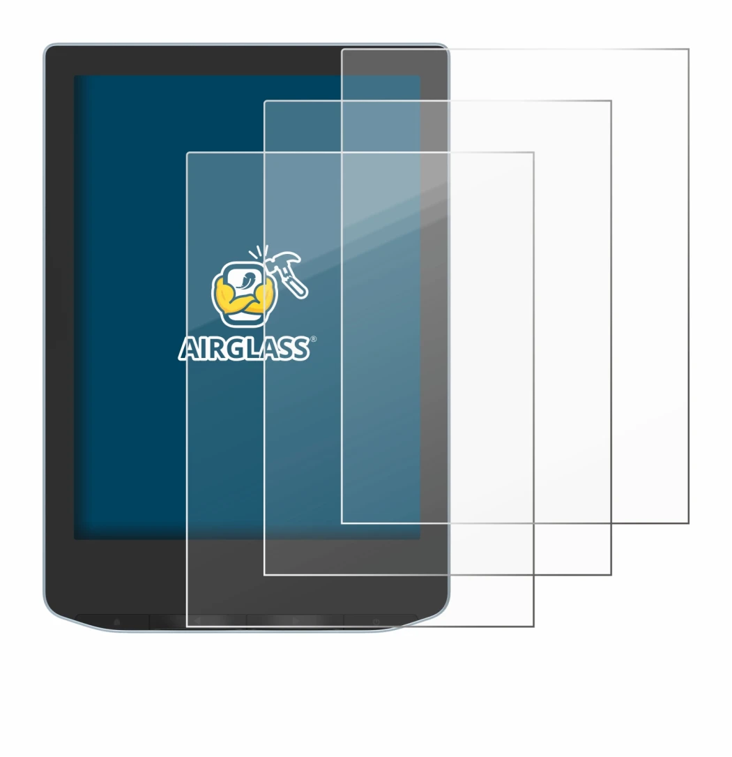 Image of the device Vivlio Light with a wide variety of screen protectors.