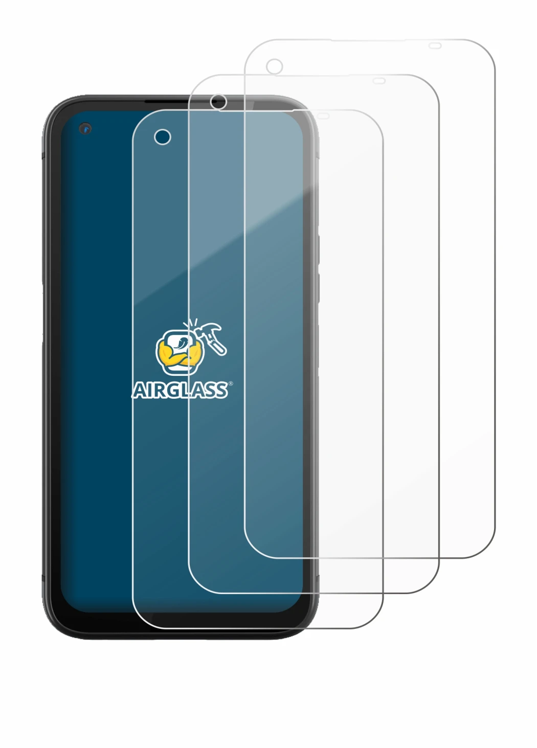 Image of the device Gigaset GX6 Pro with a wide variety of screen protectors.