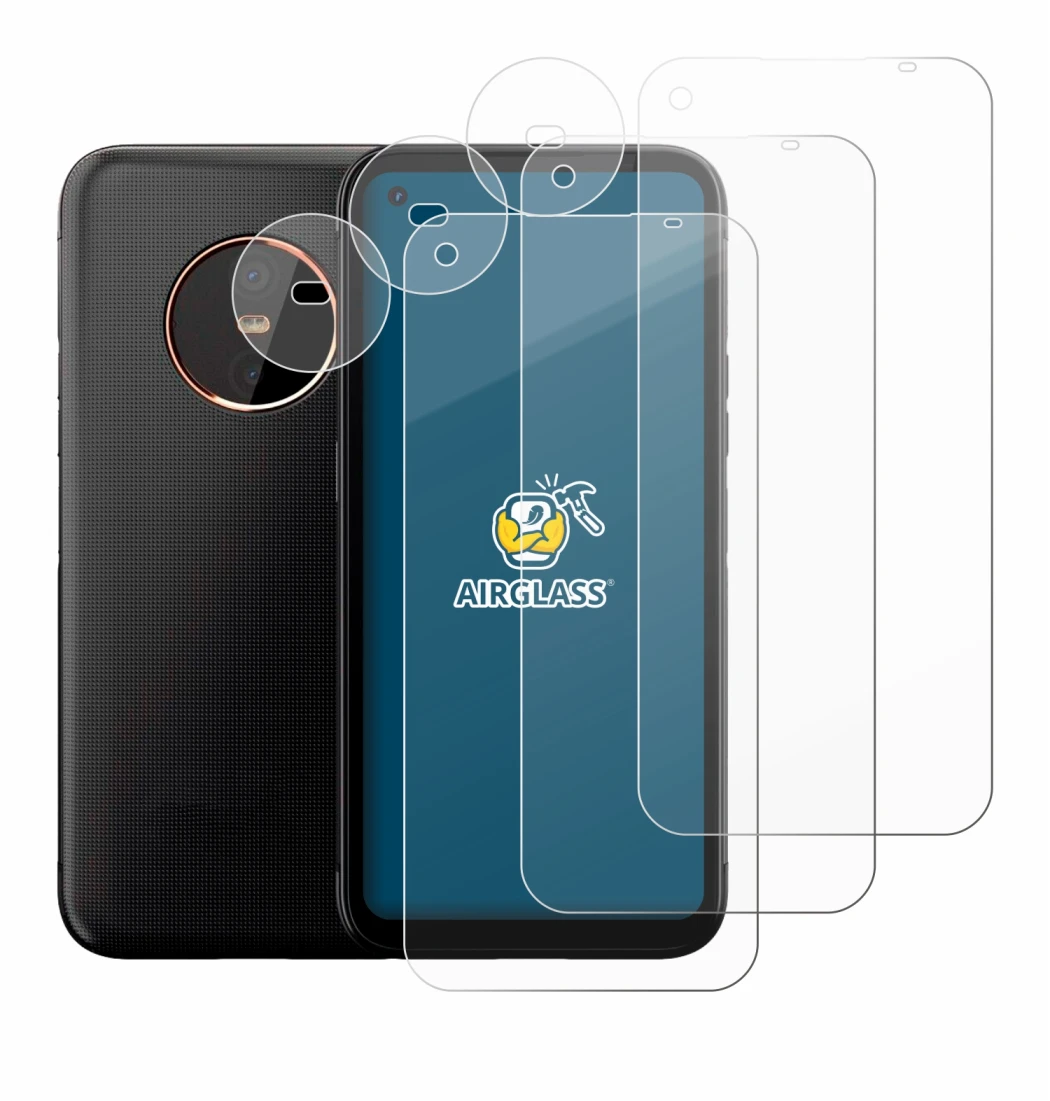 Image of the device Gigaset GX6 Pro (Front+Camera) with a wide variety of screen protectors.