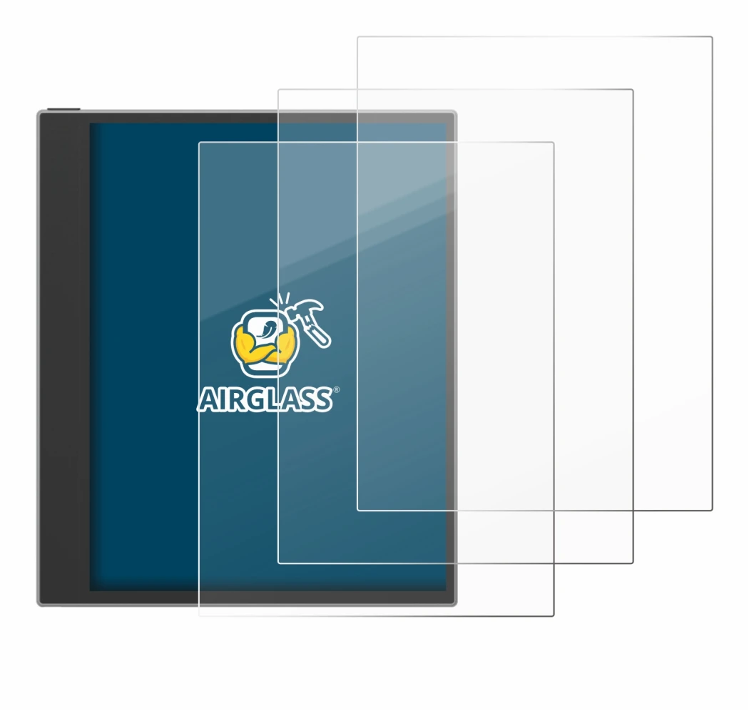 Image of the device PocketBook InkPad Eo (2024) with a wide variety of screen protectors.