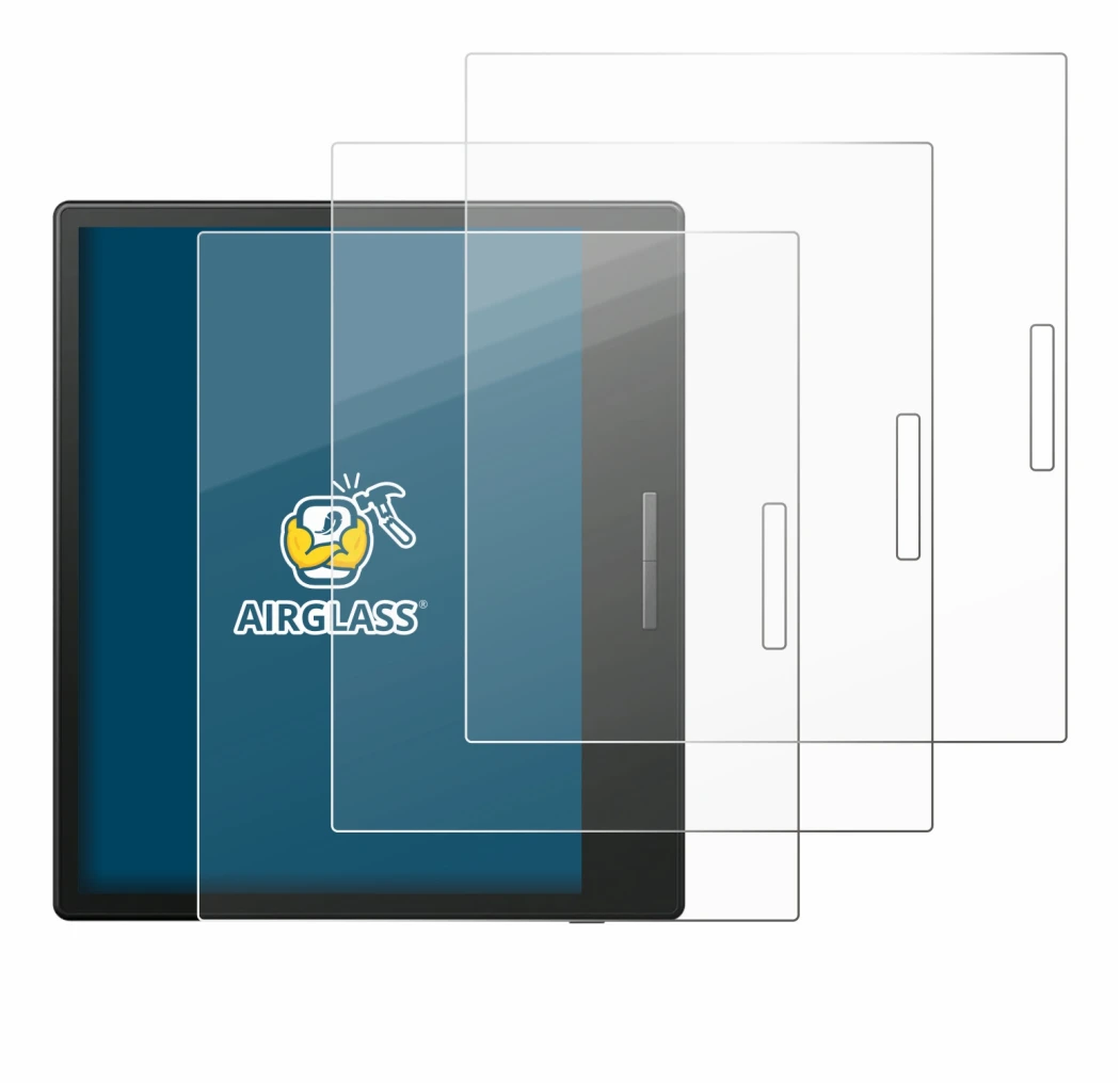 Image of the device Boox Go Color 7 with a wide variety of screen protectors.