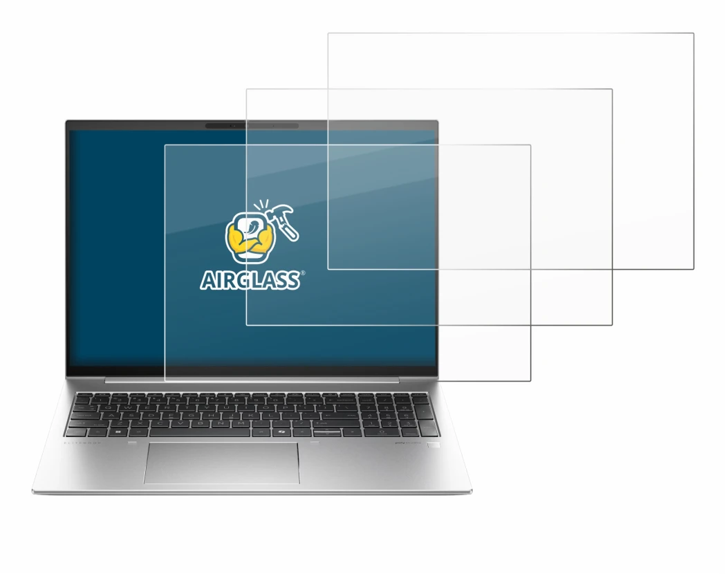 Image of the device HP EliteBook 860 G11 with a wide variety of screen protectors.