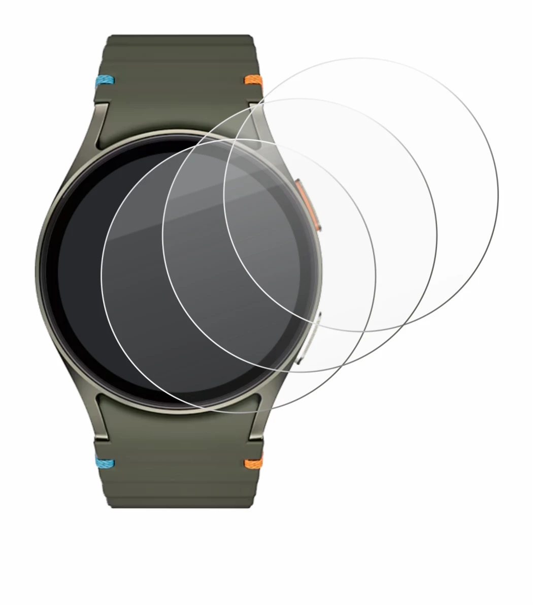 Image of the device Samsung Galaxy Watch 7 (40 mm) with a wide variety of screen protectors.
