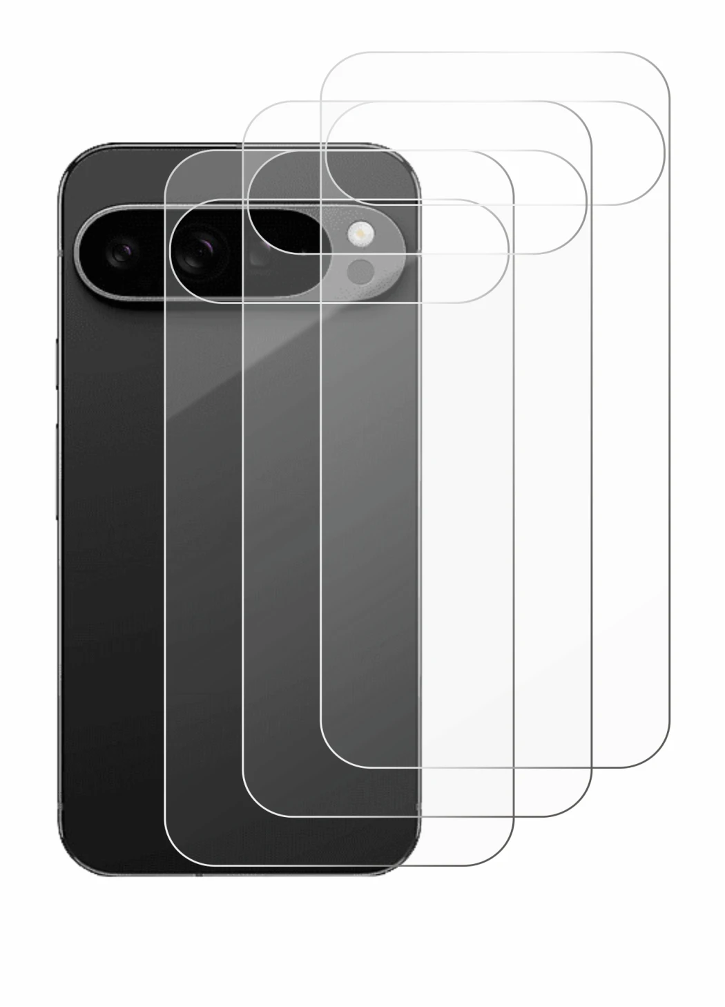Image of the device Google Pixel 9 Pro XL (Back) with a wide variety of screen protectors.